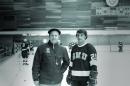 Dick Umile with coach